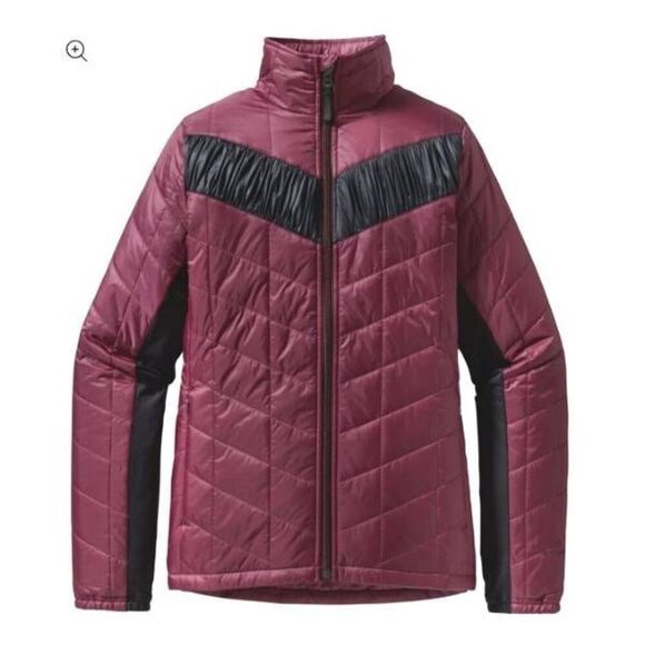Patagonia Women's Scamper Jacket in maroon/black - Picture 1 of 5